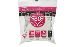 ICO Hario100 - Filtro de papel y bolsas de filtro Misarashi para V60-02, 100 unidades, color blanco, 53,3 x 35,6 x 61 cm