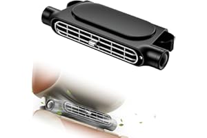 Ertisa Ventola di Raffreddamento per Seggiolino Auto, Ricaricabile USB Ventilatore Auto 3 velocità del vento Ventola di Raffreddamento per poggiatesta per tutte le auto Veicolo Jeep Furgone Camion