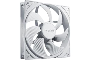 be quiet! Pure Wings 3 140 mm PWM biały wentylator, wysoka prędkość obrotowa, niska minimalna prędkość obrotowa, zoptymalizowana rama wentylatora, wyjątkowe ciśnienie powietrza, BL112