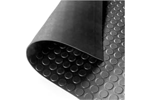 JARDIN202 - Estera Antideslizante Suelo Caucho Goma | Corte por Metro Lineal | Pavimento Suelo Goma | Selecciona el Modelo | 1 Metro (Ancho) (Suelo de círculo)