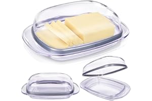 ORION GROUP Orion - Mantequillera con tapa, transparente, sin BPA