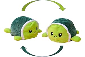 KUNSTIFY Tortuga de peluche para niñas, mujeres, niños, para expresar su estado de ánimo, regalo para novia, tortuga, verde