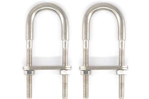 SEERAPHEE M8x100 U bolt acciaio INOX 304 (2 pezzi)