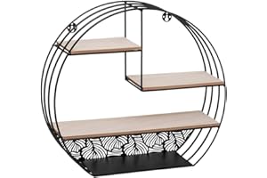 ATMOSPHERA CREATEUR D'INTERIEUR Atmosphera - Étagère murale noire en métal