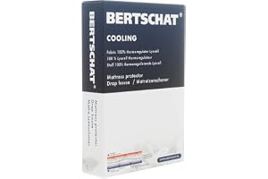 BERTSCHAT Kylande madrasskydd – Cooling bäddmadrass Protector – dra-på-lakan – förhindrar hudirritation – 100 % termorreglerande Lyocell – tvättbart – bättre sömn