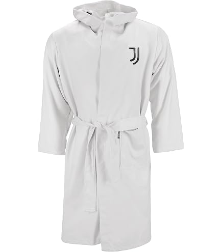Peignoir Officiel Juventus F.C. – Micro-éponge Premium Pour Enfant/Garçon, Plusieurs Tailles