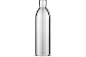 Aarke To-Go Bottle dricksflaska i rostfritt stål för stilla och kolsyrade drycker, kompatibel med Aarke Carbonator 3, dubbelv