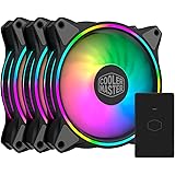 Cooler Master MasterFan MF120 3in1 Halo ARGB - RGB Indirizzabili a Doppio Anello, Case e Eliche Dal Design Ibrido, Protezione