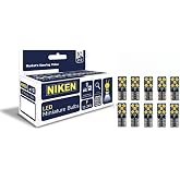 NIKEN T10 Turuncu,12-24V, Park ve Plaka Lambası i&ccedil;in,LED Minyat&uuml;r Ampul, 10 Adet Set