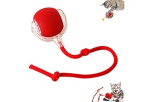 CFITANK Interaktives Katzenspielzeug, intelligentes Katzenspielzeug, wiederaufladbar über USB, automatisches elektrisches Spielzeug für Katzen, Katzenspielzeug mit beweglichem Ball, für den Innenbereich, für