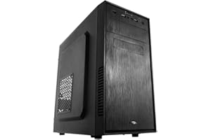 NOX Xtreme Products Forte – Caja Mini Torre Micro ATX con Frontal Acabado Cepillado, USB 3.0, Ventilador 120 mm Incluido, Espacio para 3 Ventiladores y Gráficas hasta 305 mm, Color Negro