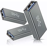 Basesailor USB Buchse auf Buchse Adapter (3 Stück), USB 3.0 Buchse auf Typ A Buchse 3.0 Kabelkoppler zum Anschließen zweier U