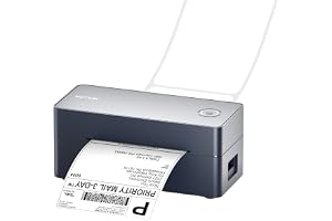 NETUM Termisk Bluetooth Etikettskrivare, Professionell Direkt Termoskrivare Hög Hastighet, 100 x 150 mm USB Etikettskrivare, Streckkodsskrivare, Kompatibel med Amazon, Etsy, Ebay, Shopify, FedEx