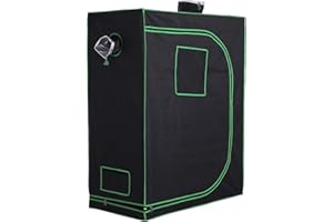 Outsunny Grow Tent Reflective Mylar Hydroponic with Adjustable Vents and Floor Tray for Indoor Plant Growing, 120 x 60 x 150 cm (47" x 23.5" W x 59")