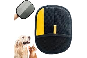 GAHWA 2025 Guantes Removedores Pelo para Mascotas, Guantes Aseo para Mascotas Doble Eliminador Pelo Estático para Perros y Gatos, Pets Double Sided Grooming Glove, Pet Hair Remover Gloves (1PACK)