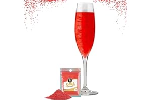 CAPPSTAN UK Twinkle my Drink® Red Edible Glitter for Drinks, Cakes & Cocktails | Halloween Cocktail Decorations | Edible Glitter | Party Decorations | 5g 25 Servings