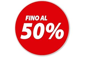 Olmedo Servicios Integrales Sconto Vinile Sconti fino al 50% 50x50 cm - Vetrofanie per Vetrine - Stickers Offerte in Vetrina - Sconti Adesivi Saldi - Sconti Offerte Negozi