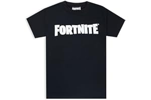 Fortnite Maglietta Nera Logo Boys