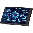 Bewinner 3.5 Inch IPS USB Mini Screen for PC CPU Monitor, CPU RAM HDD Data Temperature Display 360 Degree Rotation Type C Sub Screen