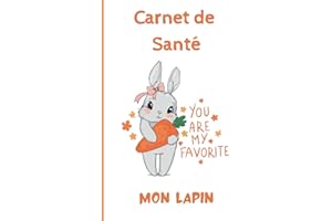 CARNET DE SANTE LAPIN: Carnet de suivi de mon lapin | Carnet de santé complet et pratique de votre compagnon | Historique des visites chez le vétérinaire | 100 pages - Format 15,2 x 22,9 cm
