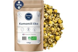 Hela ekologiska kamomillblommor – Naturlig infusion i lös form, 100 % naturlig, icke-GMO – Ekologiskt odlad