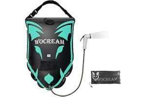CyConncet Camping Dusch Outdoor, 6,6 Gallonen/25L Camping Duschtasche, TPU-Duschtasche, großer Wasserdurchfluss, Handbrause, Solardusche, tragbare Dusche für Camping Stranden Rucksackreisen