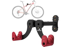 PRO BIKE TOOL Bike Wall Mount - Horizontal Indoor Storage Rack for 1 Bicycle in Garage or Home - Cycling Hanger - Safe and Secure Holder, Hook for Bicycles - Hang Your Road, Mountain or Hybrid Bikes