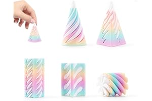 COWANIEE 5 Pcs 3D Printed Fidget Toy,Spiral Cone Fidget Toy,Impossible Cone