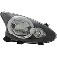 XYZ Parts Replacement Headlight Assembly Electric Adjustment Black Inner Halogen Compatible With Toyota Aygo Mk1 Hatchback 2005-2015 For UK Drivers Side Right Hand