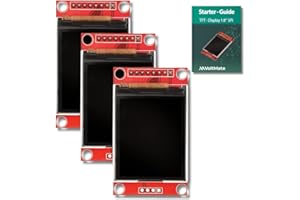 VoltMate 3 x 1,8 Zoll SPI TFT Display mit ST7735 Chip | Auflösung von 128 x 160 Pixeln | Kompatibel mit Arduino und Raspberry Pi