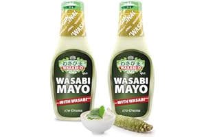 ‎WASABI-O WASABI-O Wasabi Mayonnaise 170 g Squeeze Mayo Flasche (2er Pack) Sauce zum Dressing & Würzen