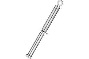 RÖSLE Étrogneur, Vide-Pomme Haut de Gamme pour Ôter Les Trognons des Fruits, Acier Inoxydable 18/10, Passe au Lave-Vaisselle, Argent