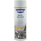 presto Spritzspachtel Grau 400 ml - Acryl Füller Spray | Hochfüllende Grundierung für Metall, Holz, Kunststoff & 3D-Druck, ko