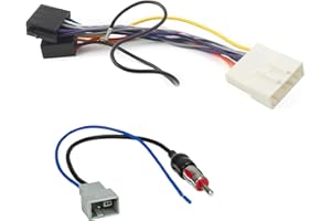SOUND-WAY Sound Way Autoradio Adaptateur Câble Connecteur Faisceau ISO, Adaptateur Antenne Compatible avec Nissan, Renault, Opel
