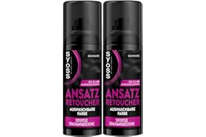 SYOSS Nasadka Kaszerowania Retoucher Spray Czarny Poziom 1 (120 ml), Usuwanie Zakrywających Się Podłoże