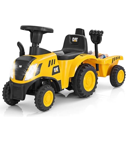 Tracteur Builder Max Smoby Avec Remorque Et Pelleteuse - Jouet Enfant 3+ Ans