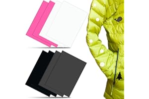 BRELET Sulet 8 piezas Parches de Reparación de Nylon, 15x20cm Parche Reparación Chaqueta de Down para Reparar Chaquetas Abrigos Tiendas Bolsas de Dormir Impermeable Autoadhesivo y Resistente a los Rasgaduras