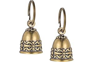 Xthrotsenk 2 Stück kleine Katzen Hundeglocken Messingglockenfür Katzen und Hunde Haustier Tracker Vintage Messing Hängende Glocken Messinghalsband-Anhänger Gartenverzierungen für Heimtürdekoration