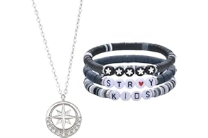 Ceeyoll Ensemble Stray Kids, bracelet Kpop, bracelet unisexe Stray Kids, cadeau pour fan de Straykids, bracele pour cadeau d'anniversaire et de Noël des fans