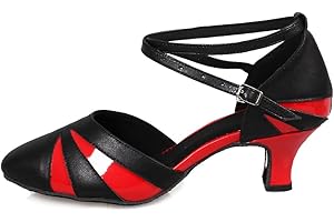 HROYL Chaussures de Danse Latine pour Femme Tango Cha-Cha Pratique Salsa Fête de Mariage Chaussures,QJW7141