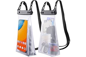 Guzack [1 Stück] wasserdichte Handytasche 6,9 Zoll, Handy Wasserschutzhülle schwimmfähige Handyhülle für iPhone 14 13 12 11 Pro Max Samsung Huawei Xiaomi, IPX8 Unterwasser Handytasche für Smartphone