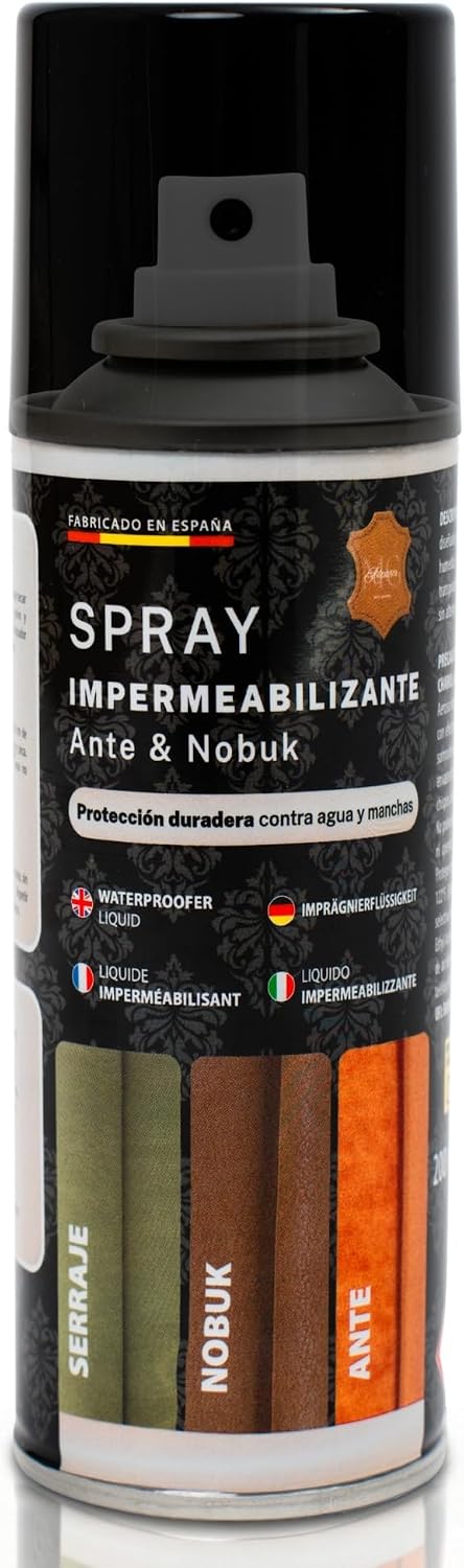 MG ARTESANOS | Spray Impermeabilizante para Calzado y Accesorios – Protector para Ante y Nobuk, Repelente de Agua y Manchas para Zapatillas, Botas y Bolsos
