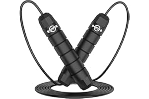 BMP Fitness Springseil für Erwachsene, Stahlseil in der Länge einstellbar, Speed Rope für Fitness, Ausdauer und Boxen