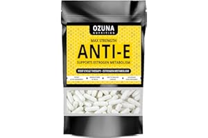 OZUNA NUTRITION Max Strength Anti-E - PCT Supplement - Anti-Estrogen - Max Strength Formula - Suitable for Vegetarians - 60 Capsules