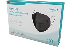 EUROPAPA® 40x FFP2 Masks Respirator Mask 5-Layer Dust Masks Hygienic Individually Packaged Body Certified EN149:2001+A1:2009 Face Mask EU2016/425