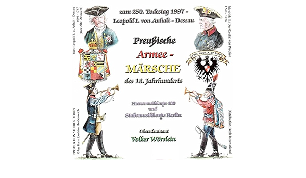 Preussische Armee Marsche Des 18 Jahrhunderts Von Volker Worrlein Heeresmusikkorps 400 Bei Amazon Music Amazon De