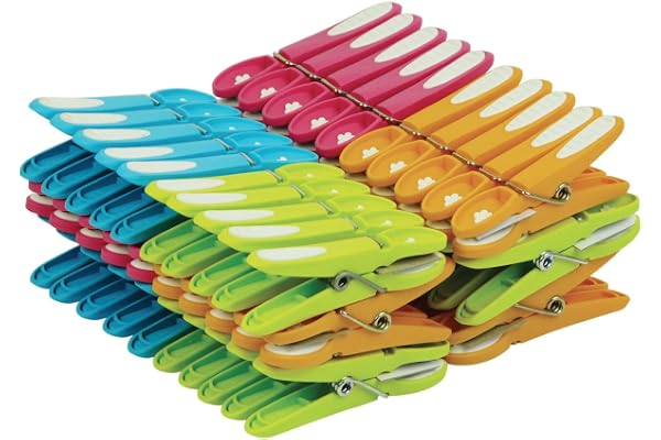 LAGUELLE - 60 ANTI -SLIP klädnypor - franska tillverkade - diverse grönt, blått, orange