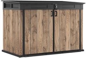 Keter Coffre de rangement pour jardin Signature 2020L - Aspect bois