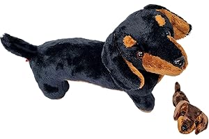 PMS Peluche 30 cm cane salsiccia bassotto (colore casuale inviato)