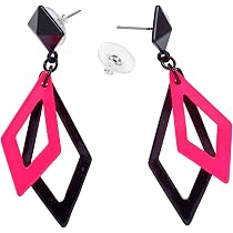 6 Neon-Perlenketten – 80er Jahre Style, 80 Cm, In 6 Farben: Pink, Grün, Orange, Gelb, Lila, Schwarz